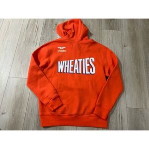 Nike Jordan Flight MVP Orange Pullover Hoodie Wheaties DV7576-817 Mens Sz M